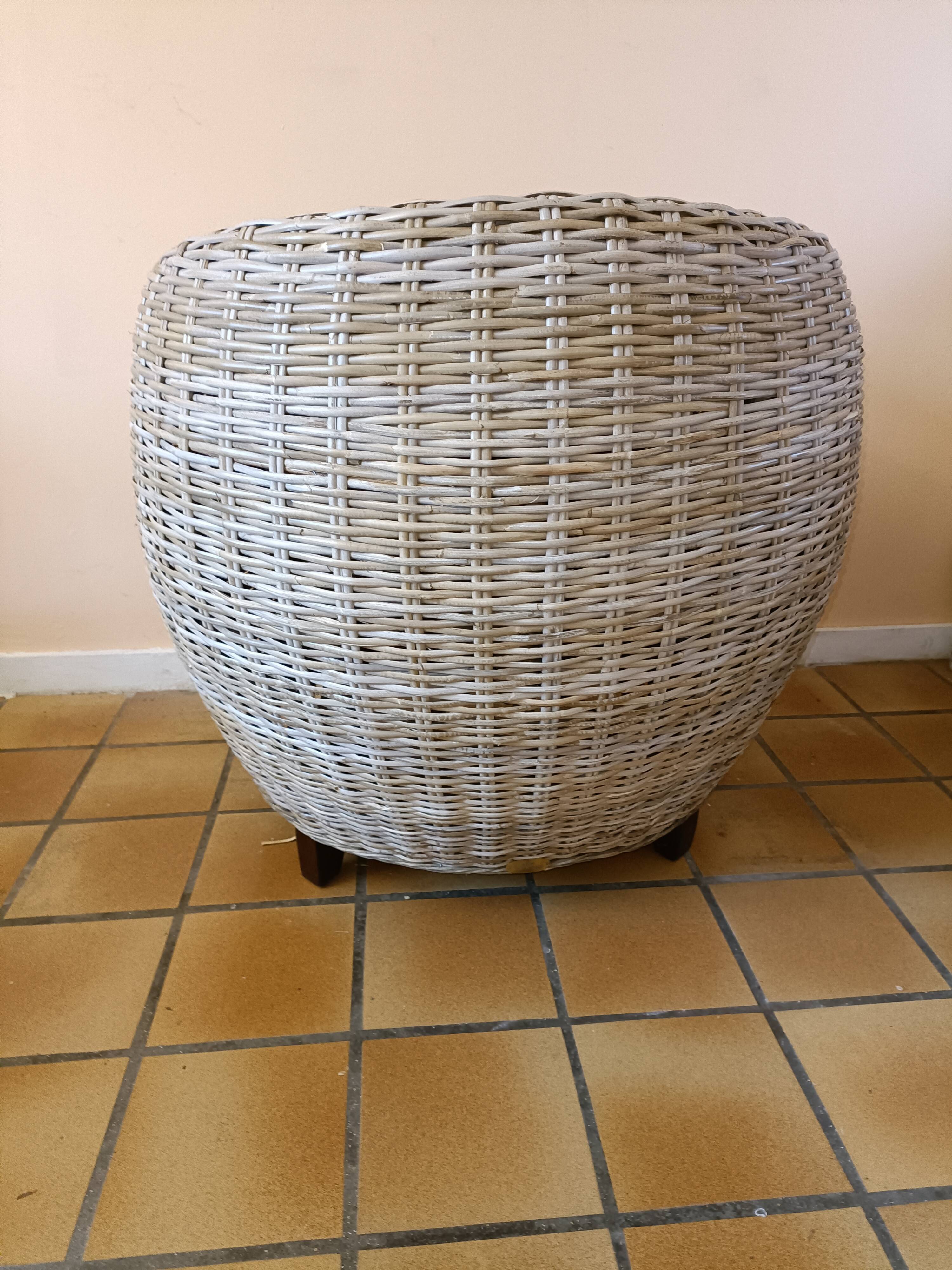 Rattan armchair modern design