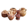 Lot de 5 mini vases pichets rétro en céramique émaillée 