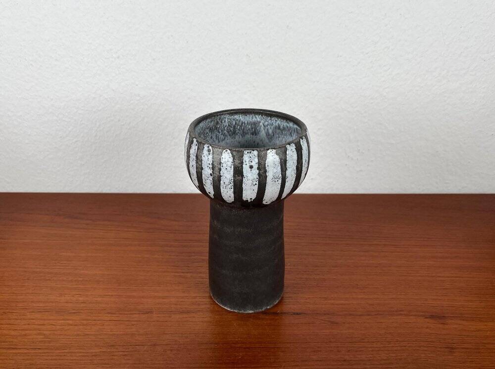 Vintage East German studio vase GDR mid-century by Erhard Goschala, 1960s.