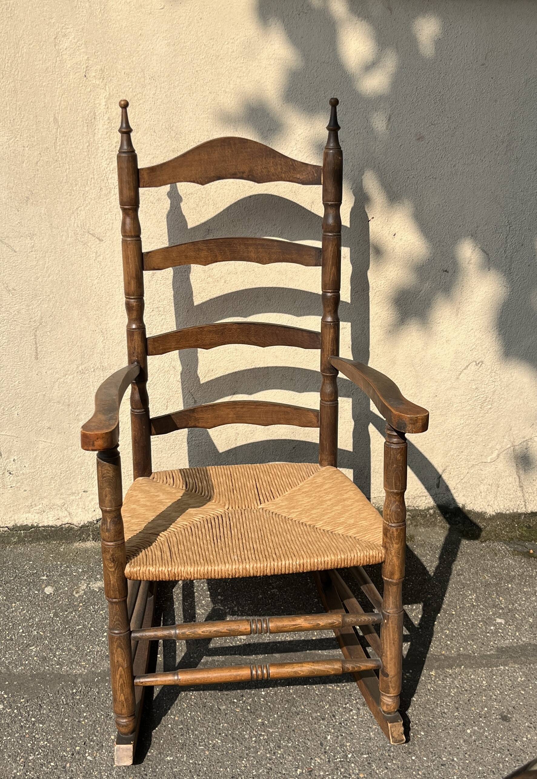 Wooden rocking chair