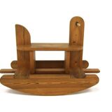 Cheval à bascule en bois, Suède, 1970