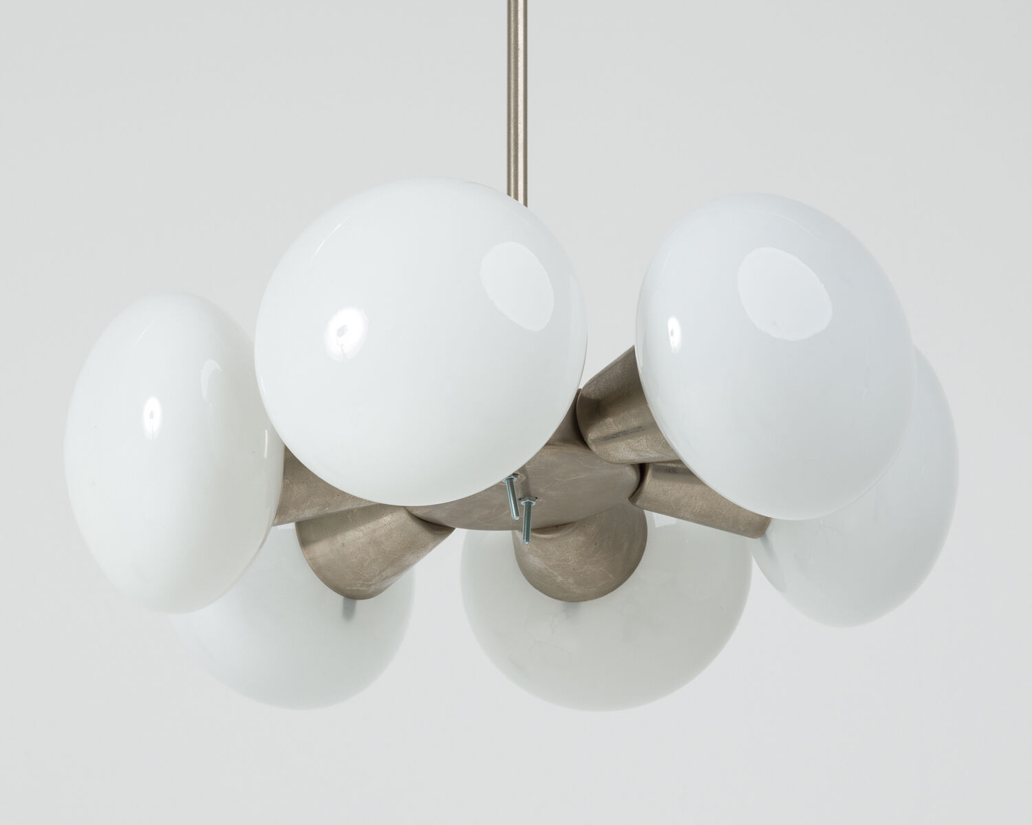 Suspension en verre Opaline par Napako années 60