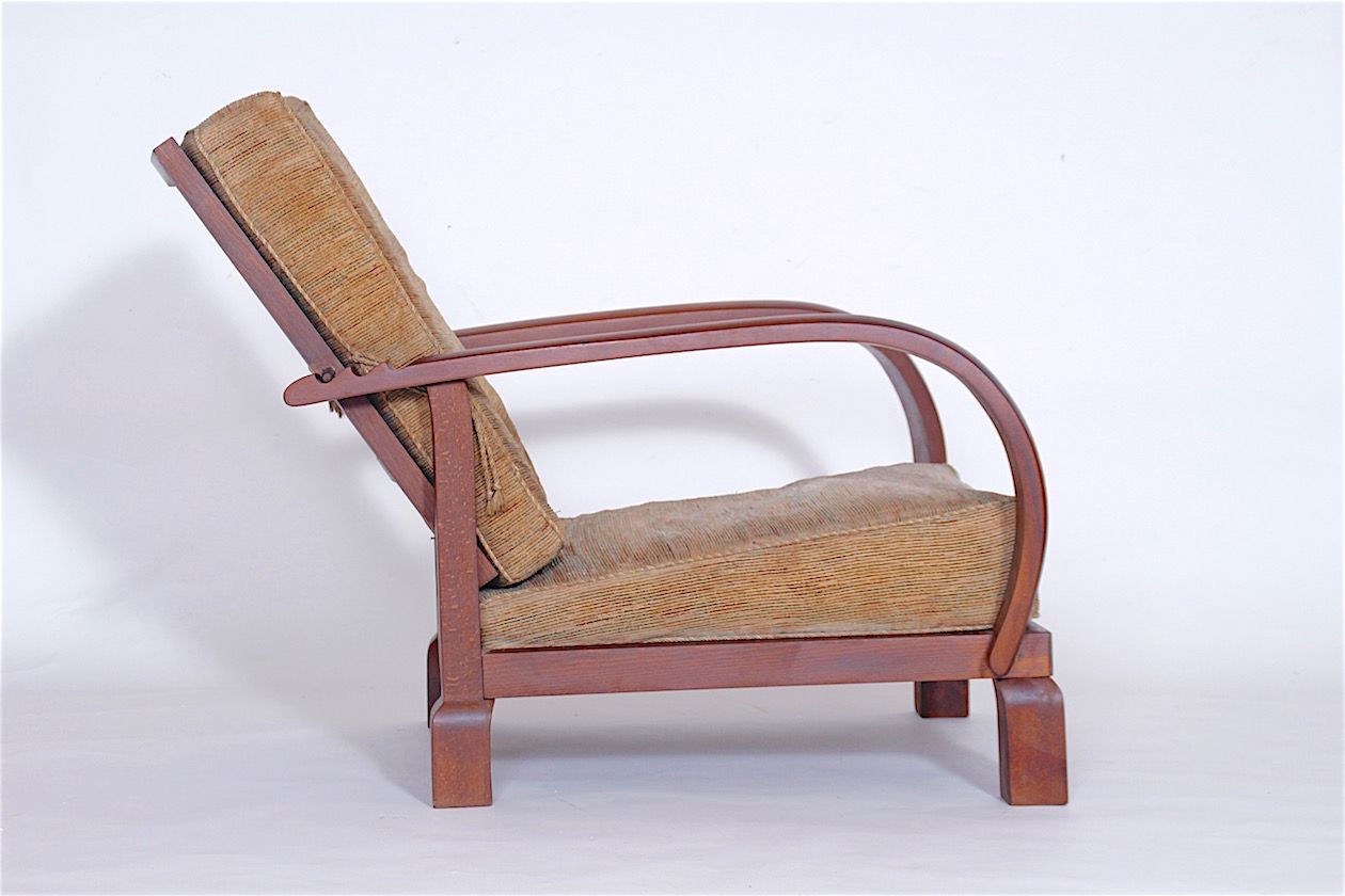Chair reclining vintage 1920 s