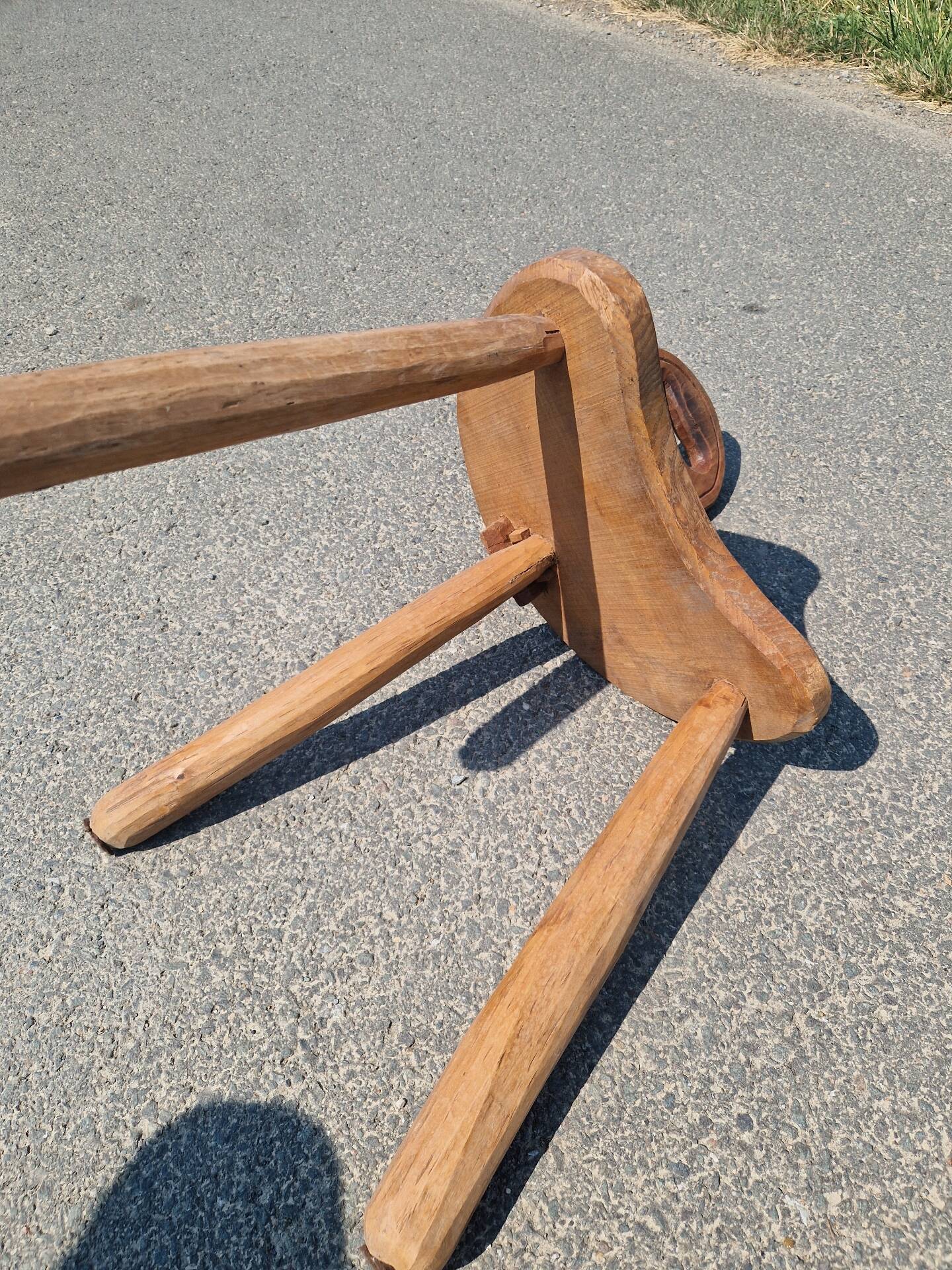Vintage Brutalist Low Chair