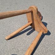 Vintage brutalist low chair