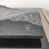 Black marble sculpture