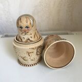 Set of wooden dolls
