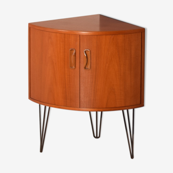 Restored Teak 1960s Retro G Plan Fresco Corner Cabinet On Hairpin Legs