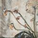 "Flowers", huile sur toile par Branislava Modelska-Jovanovic 1963