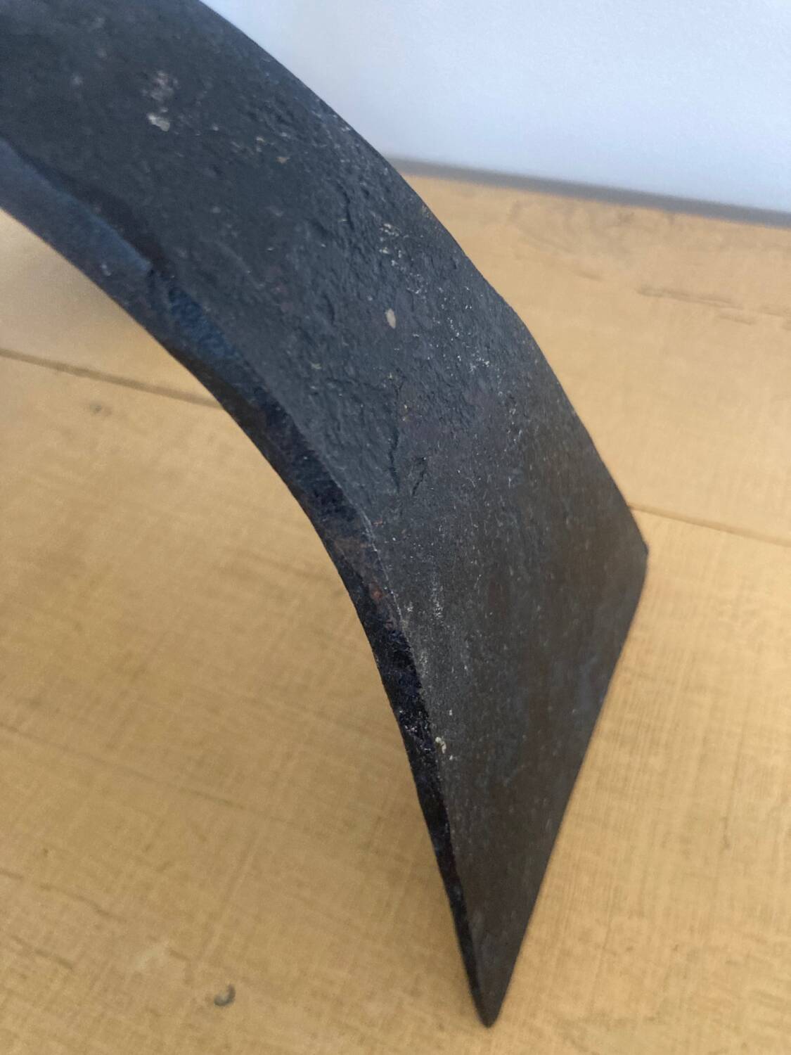 Pair of brutalized wrought iron candlesticks