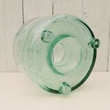 Old thick glass wasp trap vintage tripod