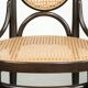 Set of 6 original vintage Thonet long John design diningchairs with webbing