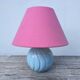 Romantic blue and pink ceramic lamp