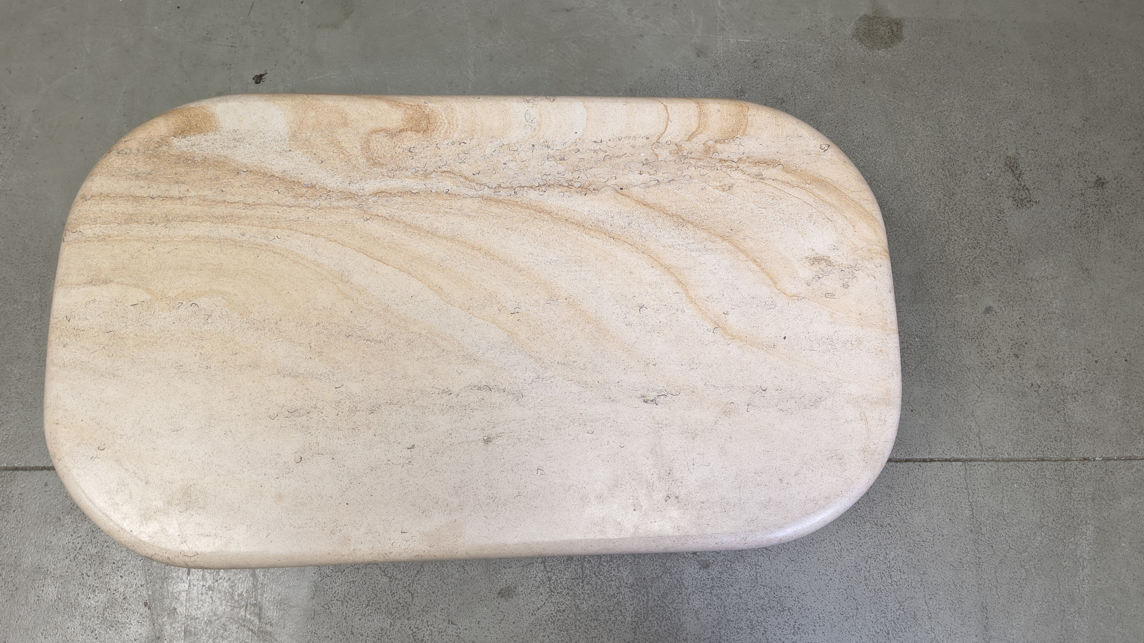 Vintage Italian travertine coffee table, 1970s