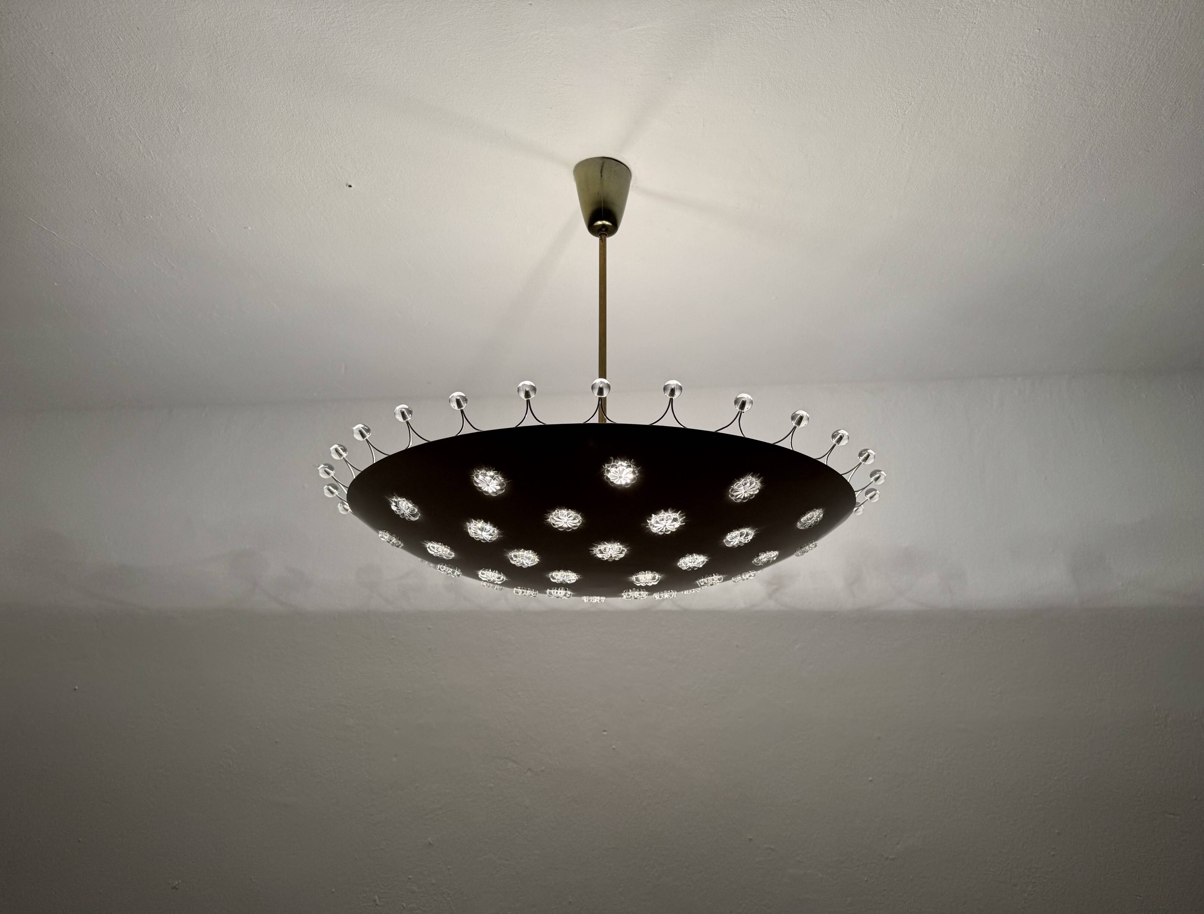XL Crystal Glass Uplight by Emil Stejnar for Rupert Nikoll