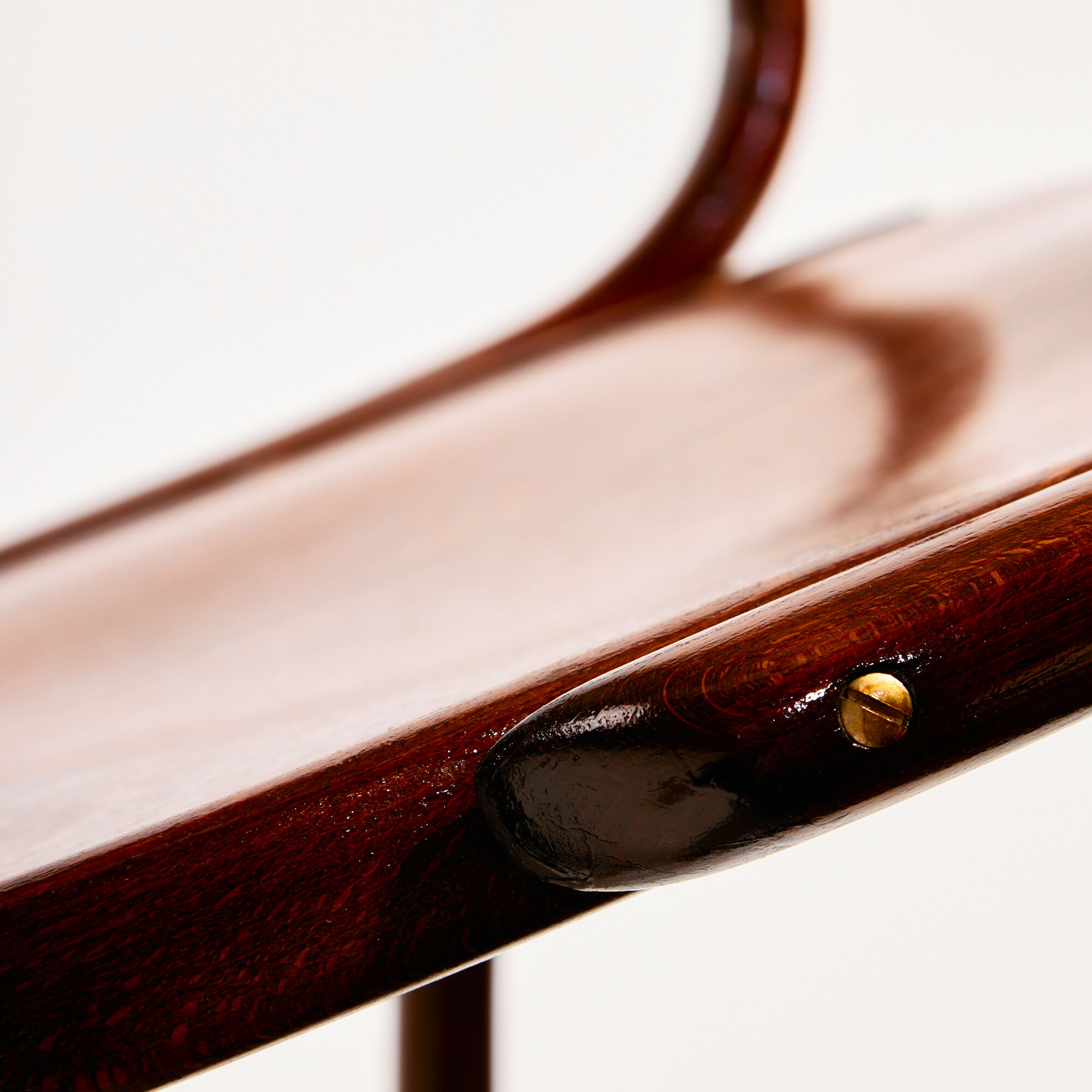 MK8961 Restored beech rocking chair by Gustav Siegel for Jacob & Josef Kohn