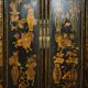 Chinese lacquered wedding cabinet painted circa 1920