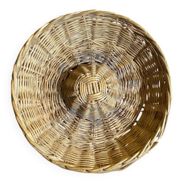 Panier Ancien Banneton Corbeille Levage Miche À Pain Osier Tressé Vint — Beyit