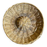 Old Basket Rising Bread Dough Wicker Braided Vintage