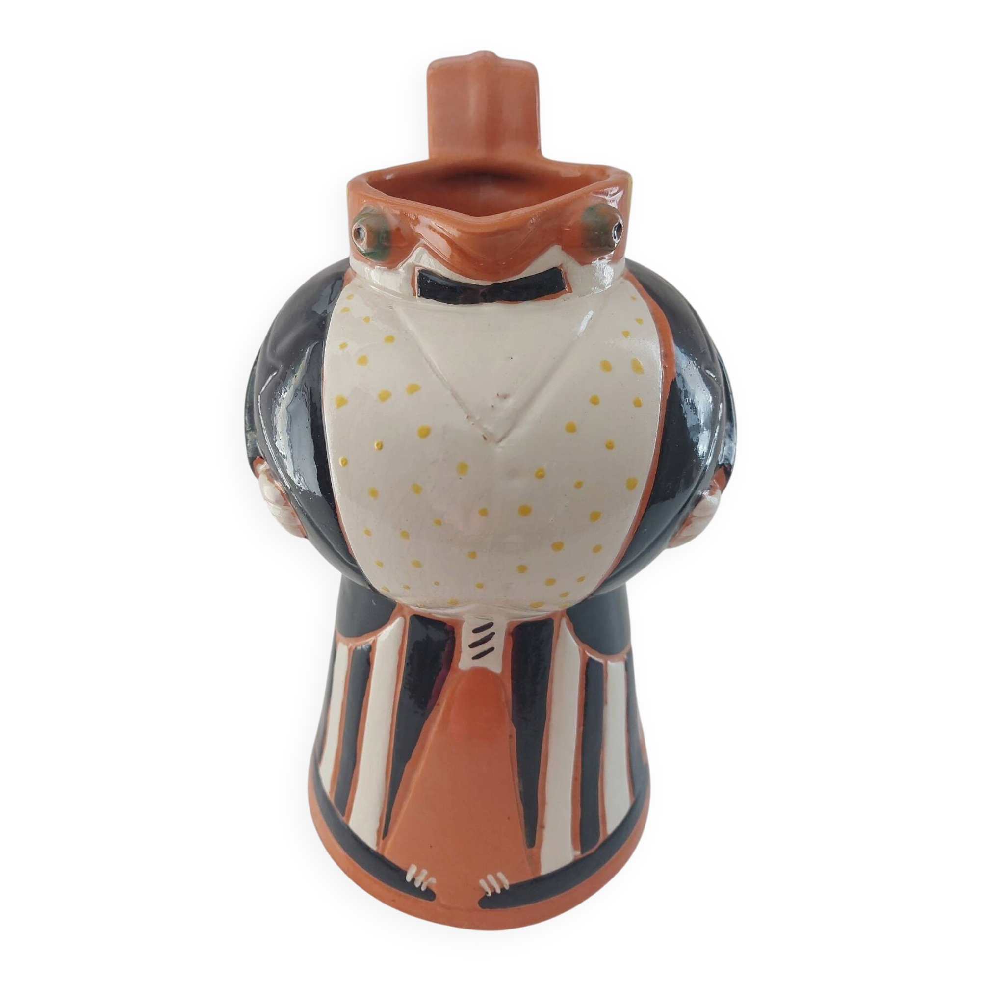 Vintage zoomorphic ceramic pitcher