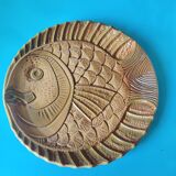 Lot de 10 assiettes poisson en barbotine ateliers du revernay