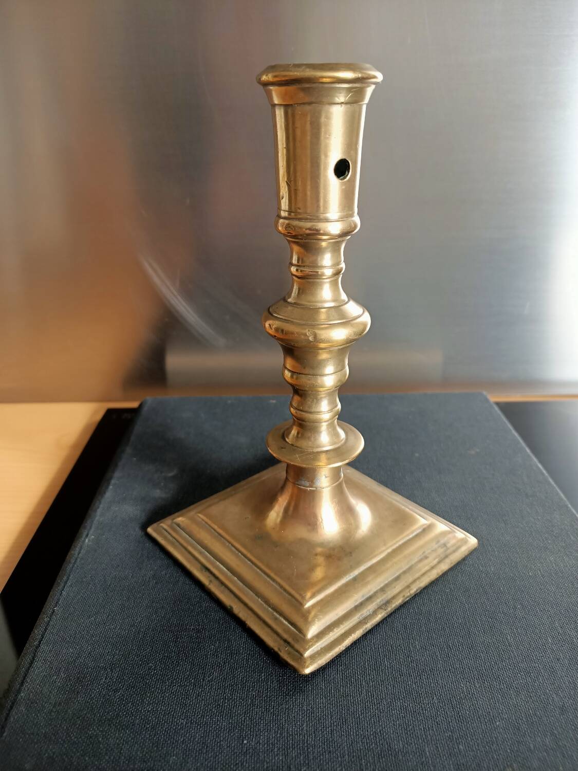 Louis XIII candle holder in bronze