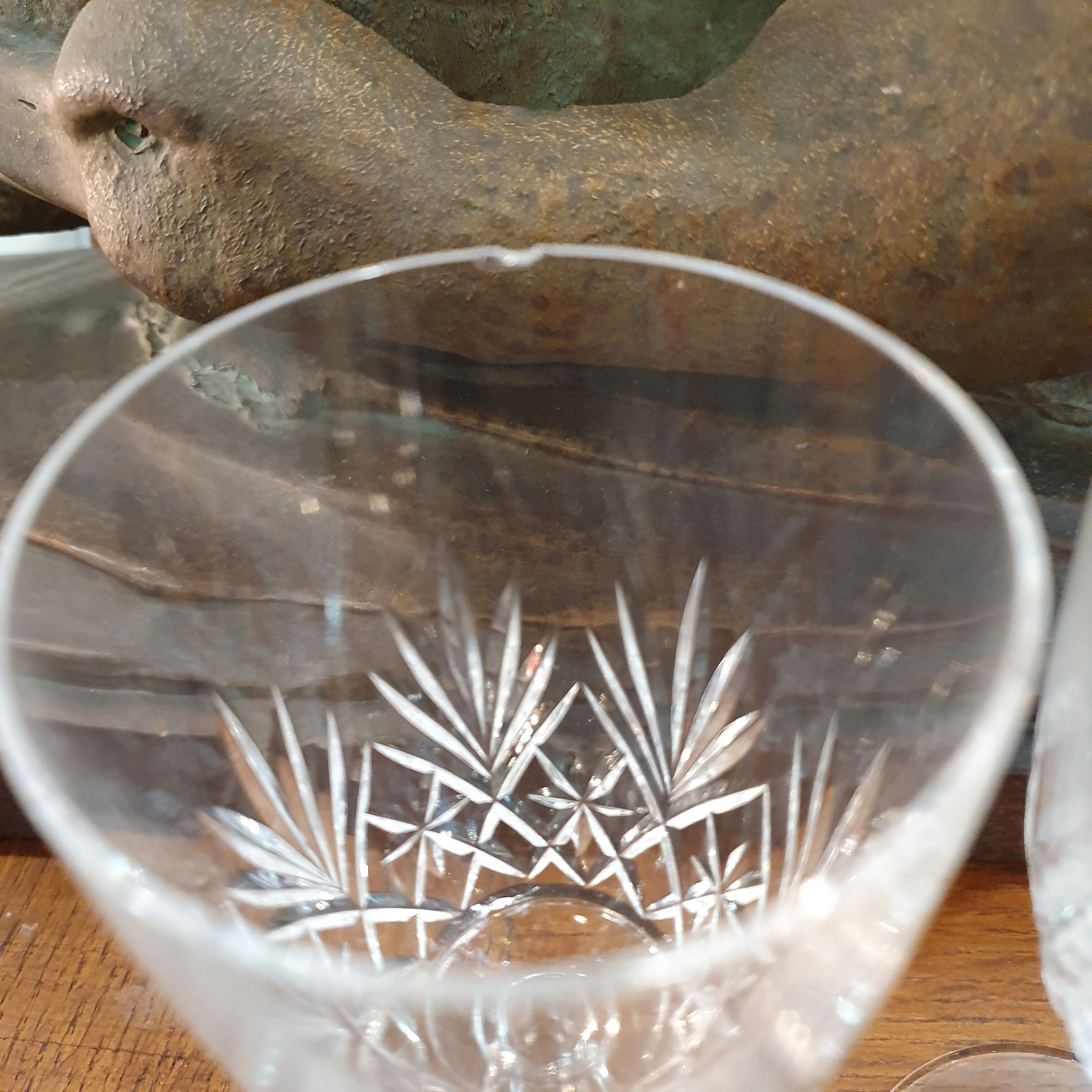 12 crystal stemware St. Louis model Massenet for water or wine