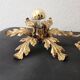 Gilded hand-forged Florentine wall lamp Hans Kögl style, Italy
