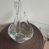 Swan-shaped crystal bowl