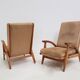 Pair of FS 134 Recliner chairs by Guy Besnard for Free Span, 1954