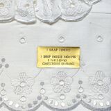 4-piece embroidered & openwork cotton bed set