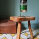 Bottle old pharmacy herbalism early nineteenth century double green label