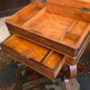 Worker end or back of sofa with inlaid decoration of period Charles X
