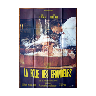 Original cinema poster "la folie des grandeurs" by Funes, Montand, Oury