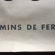 Original tourist poster "Bourgogne French Railway" 62x100cm 1954