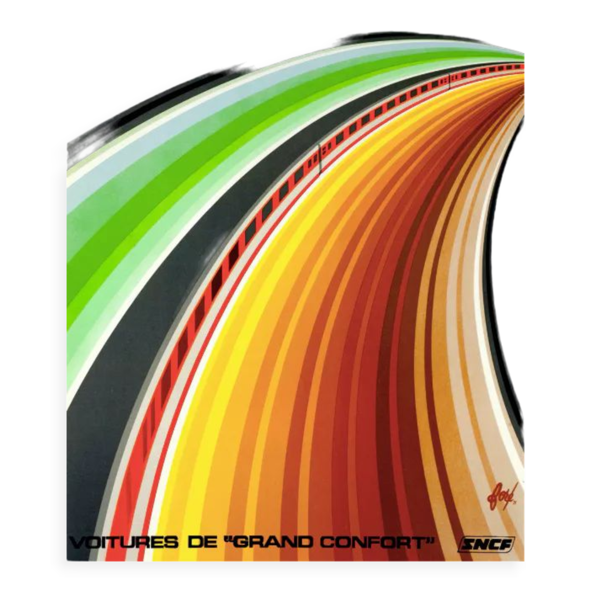 SNCF retro style poster