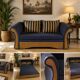 Vintage colonial-style rattan sofa bed