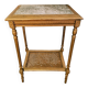Table de salon style Louis XVI en bois peint