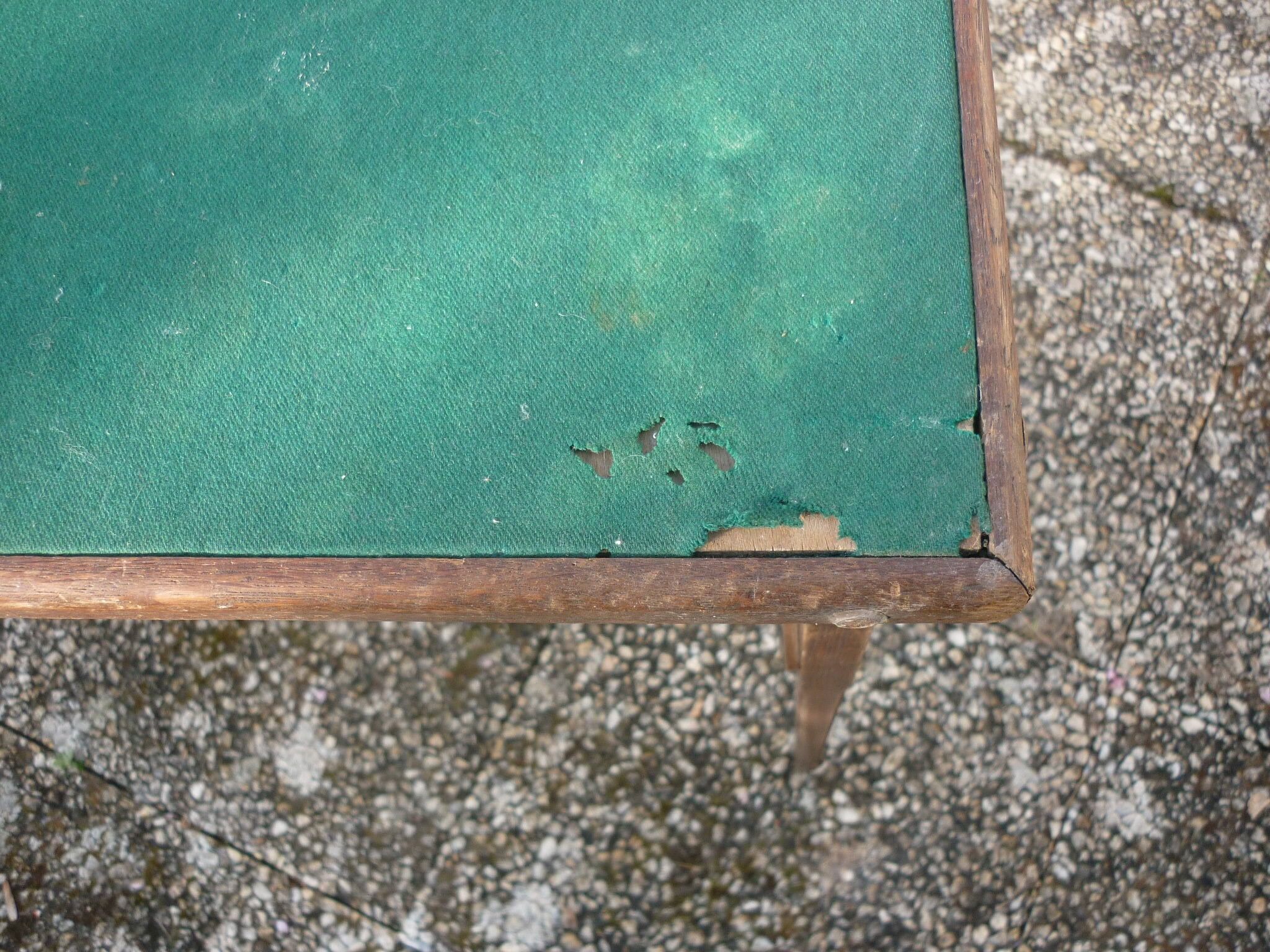 Vintage folding games table