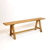 3-seater bench in solid wood from the 80s-90s.