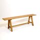 3-seater bench in solid wood from the 80s-90s.