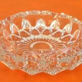 Cendrier verre transparent et ciselé années 1970