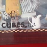 Wooden cubes in their box. from the 1970s ortf.