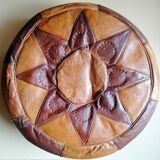 Pouf leather morocco