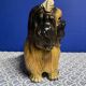 Italian Majolica Shitzu Dog Sculpture by Bravo Italy 1970
