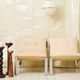 Beige armchair with chrome frame (1 of 2), Italy, 1980s