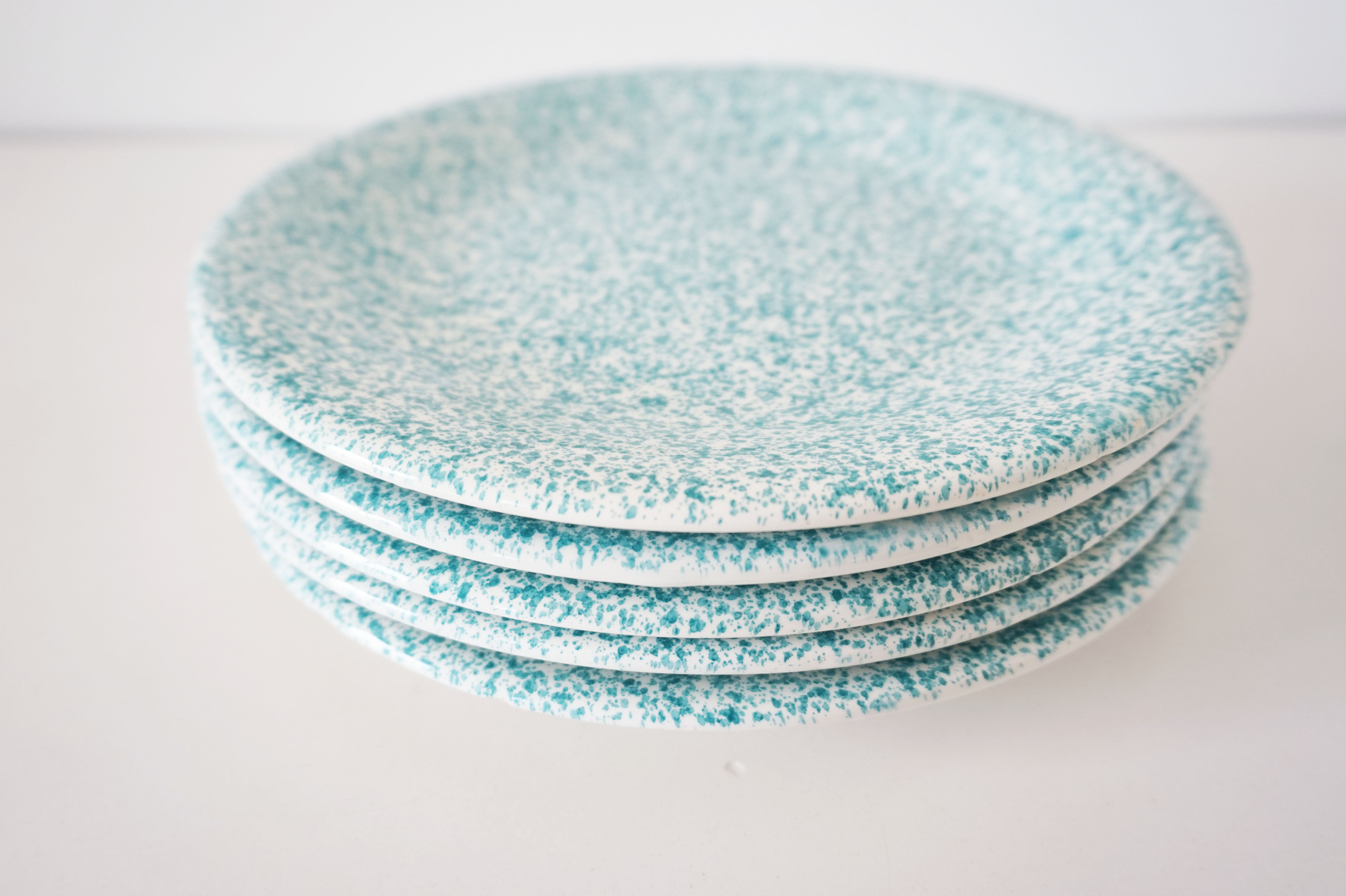 Set of 5 Italian plates Ceramica Dalia Castelforte
