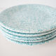 Set of 5 Italian plates Ceramica Dalia Castelforte