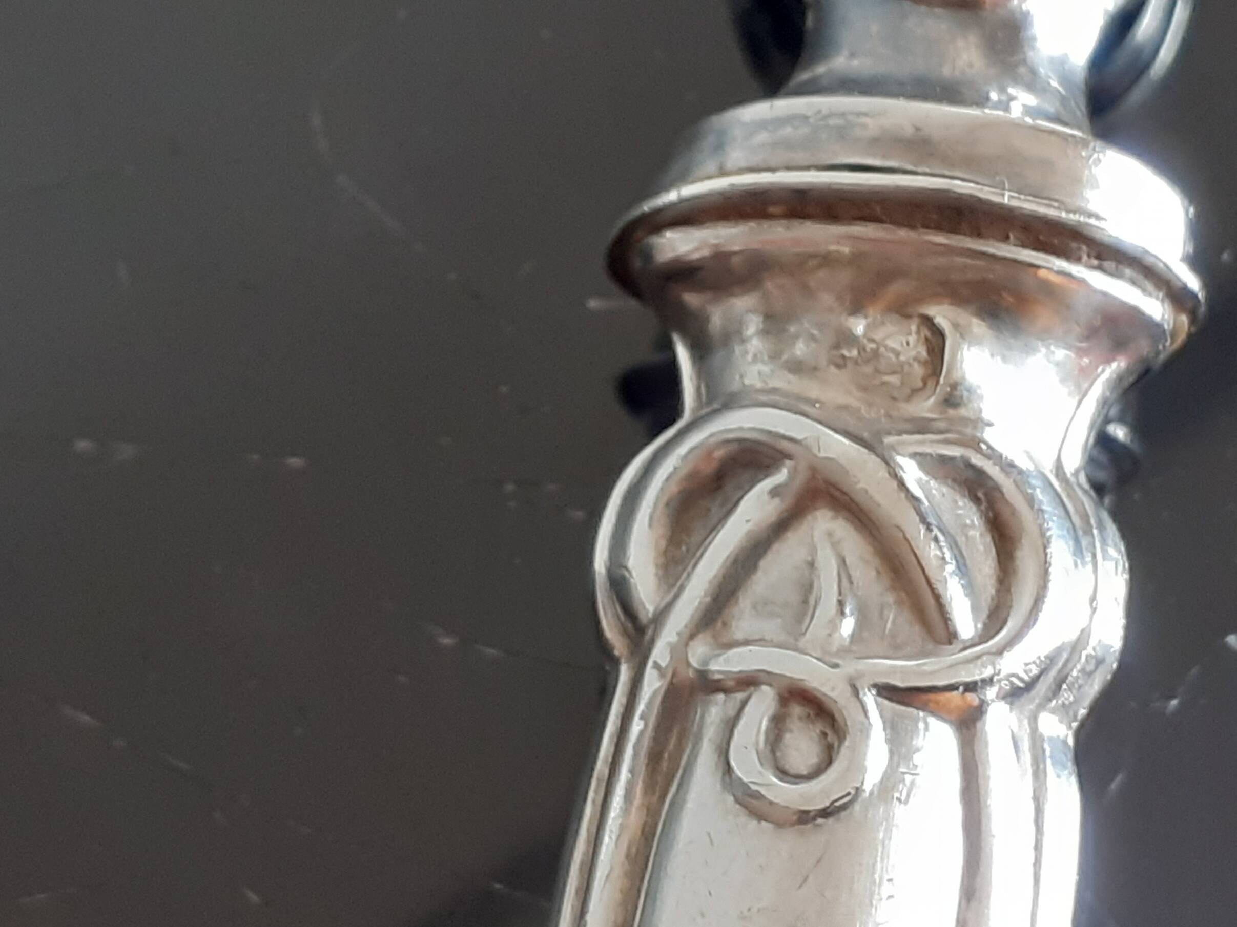 Goldsmith Coignet Alfred (before 1889) Silver pie server / Minerva hallmarks 1st grade