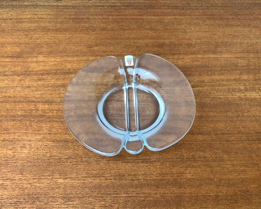 Vintage Danish glass bowl by Holmegaard, 1970s.